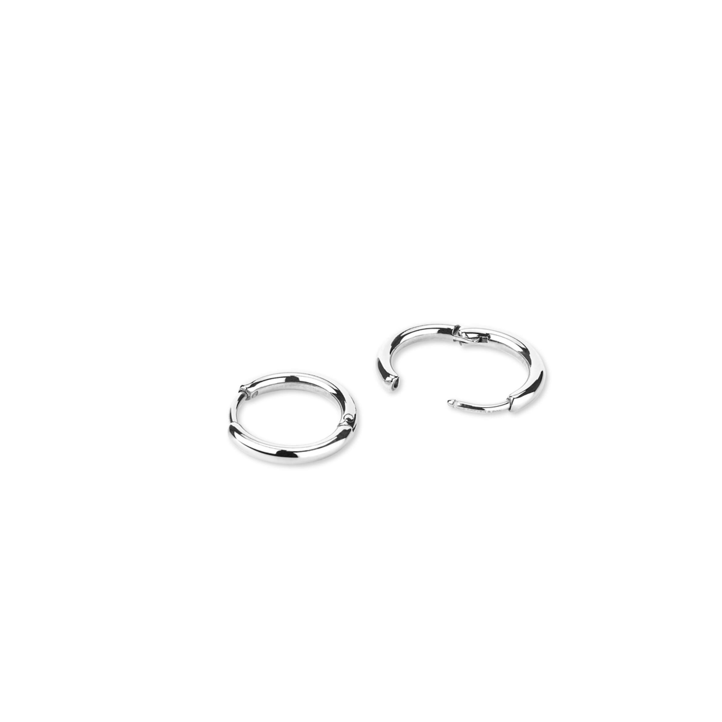 Boucles d'oreilles créoles en argent filigrané