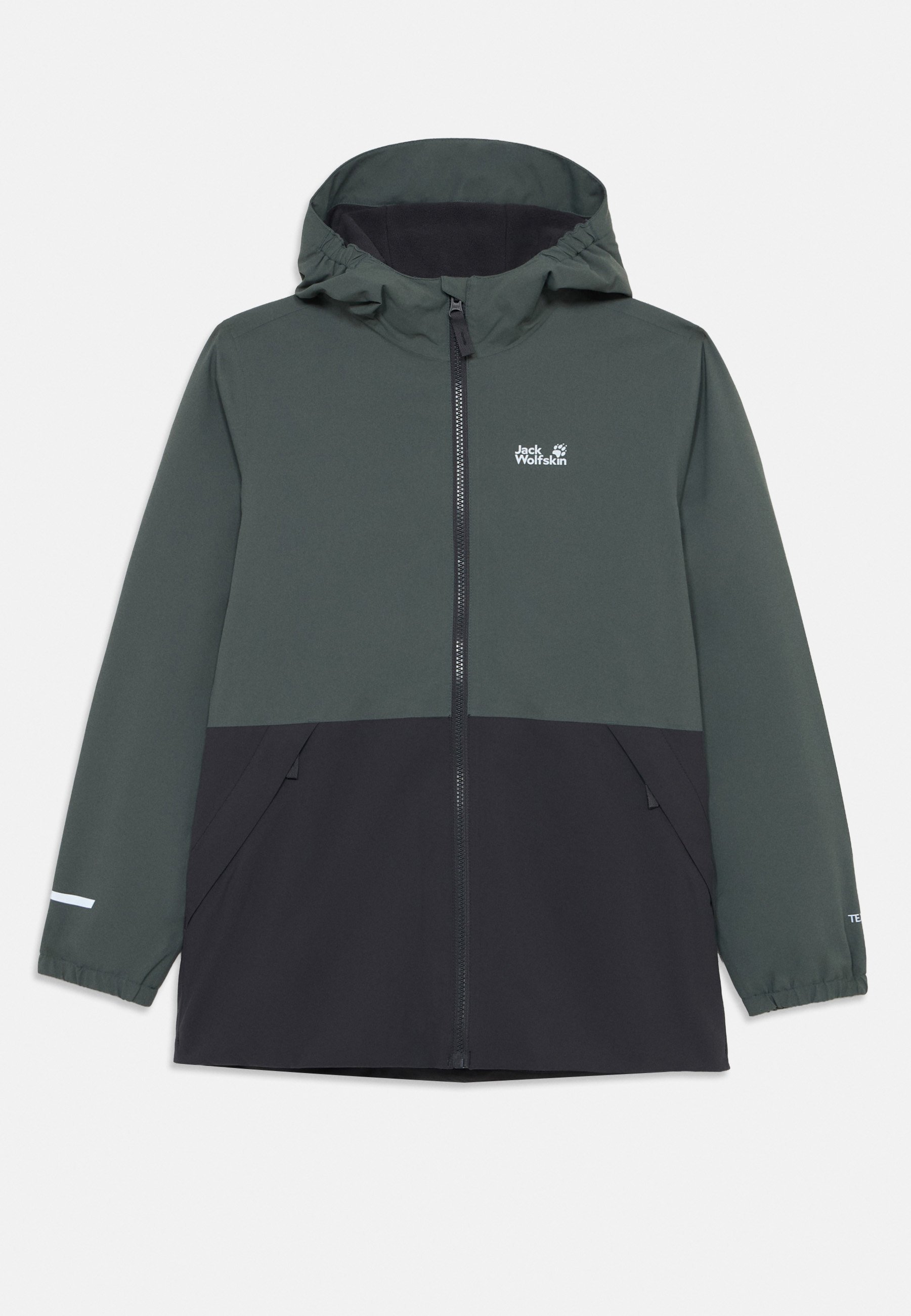 Veste softshell unisexe Jack Wolfskin NEW SNOWY DAYS - vert ardoise