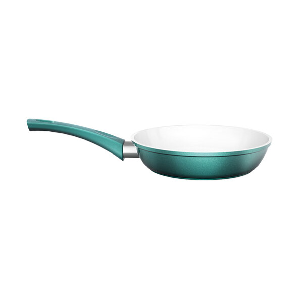 Tigăi, set de 3, mânere fixe, verde smarald
