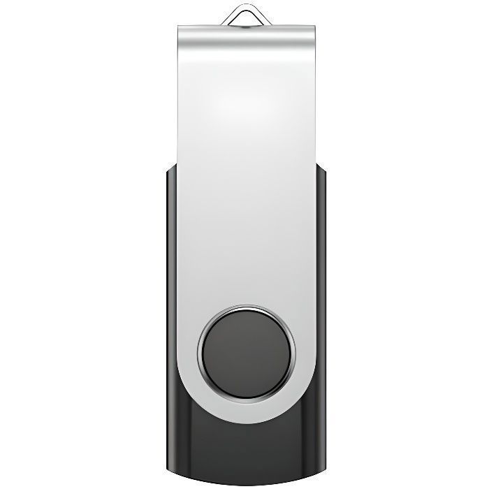 USB 2.0 Flash Drive - BLACK - 128GB - Rotating Disk Memory Stick