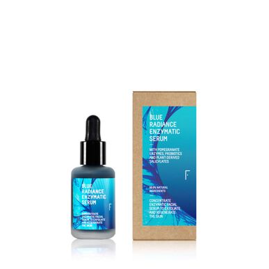 Sérum exfoliante enzimático, unificador e iluminador Blue Radiance de Freshly Cosmetics, 30 ml