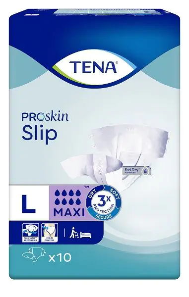 Tena Slip ProSkin Maxi, Pieluchomajtki dla dorosłych, 92-144cm, Large