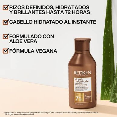 Redken All Soft Mega Curls -hoitoaine kiharille ja laineikkaille hiuksille 300ml