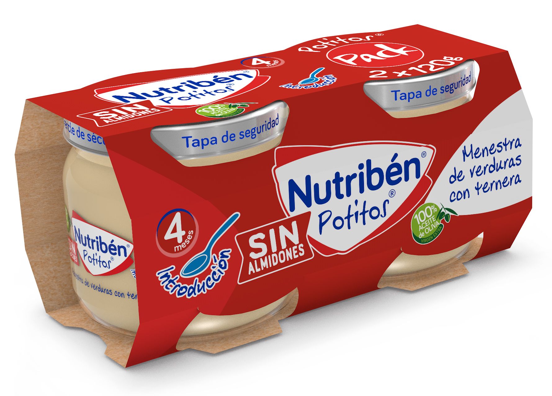 Kūdikių maisto pradinis patiekalas Daržovės / jautiena Maži stiklainiai
