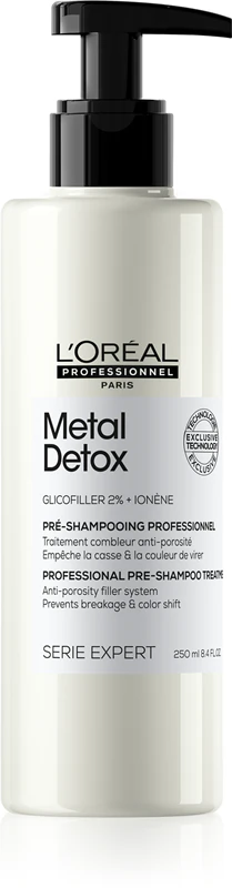 L'Oréal Professionnel Serie Expert Metal Detox, een voedende voorbereiding op de verzorging van gekleurd en beschadigd haar.