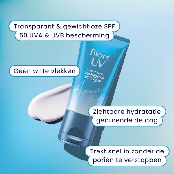Bioré UV Aqua Rich SPF 50 mitrinošais krēms bez svara, 50 ml