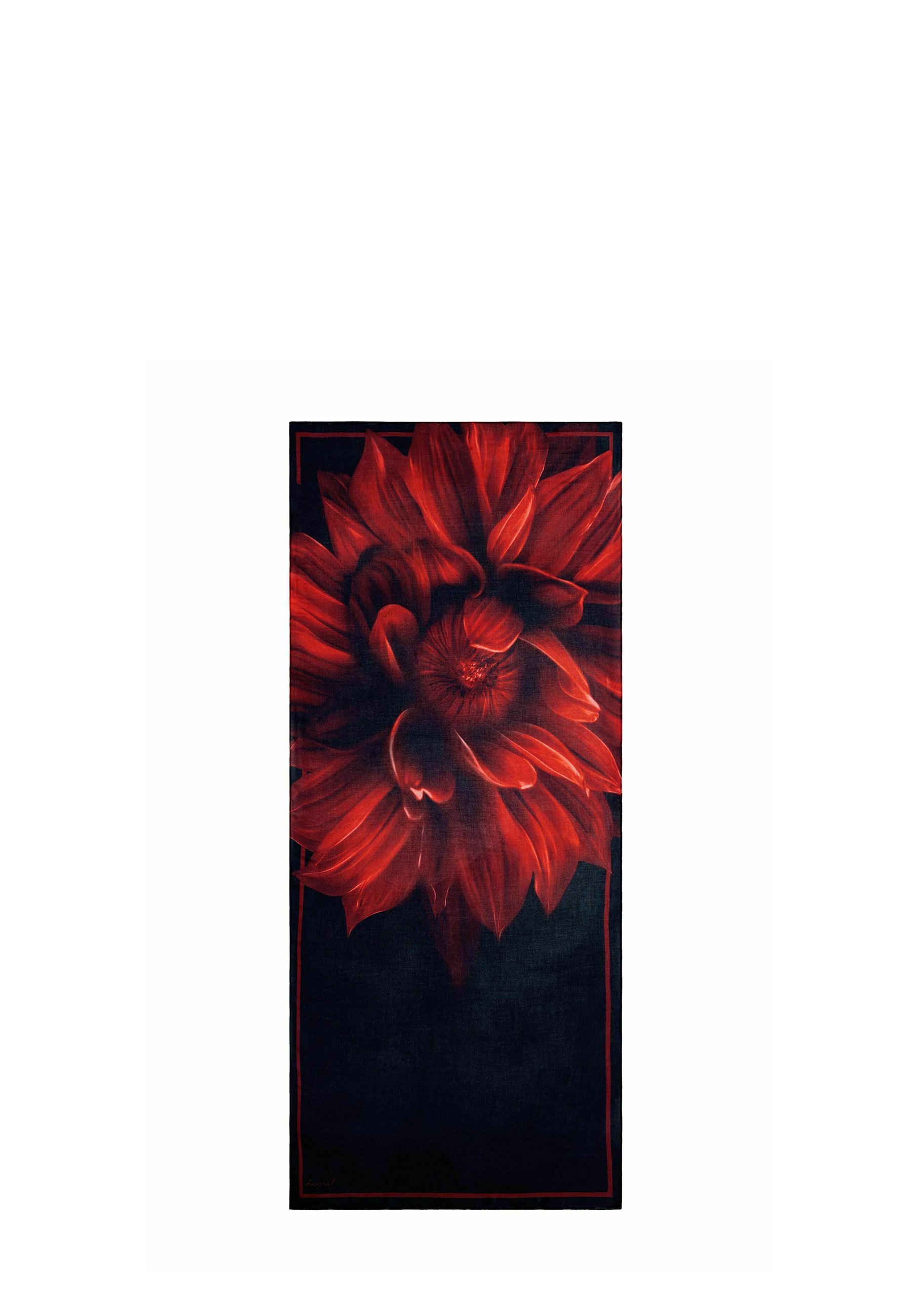 Desigual RECHTHOEKIGE BLOEMENSJAAL - Sjaal - zwart