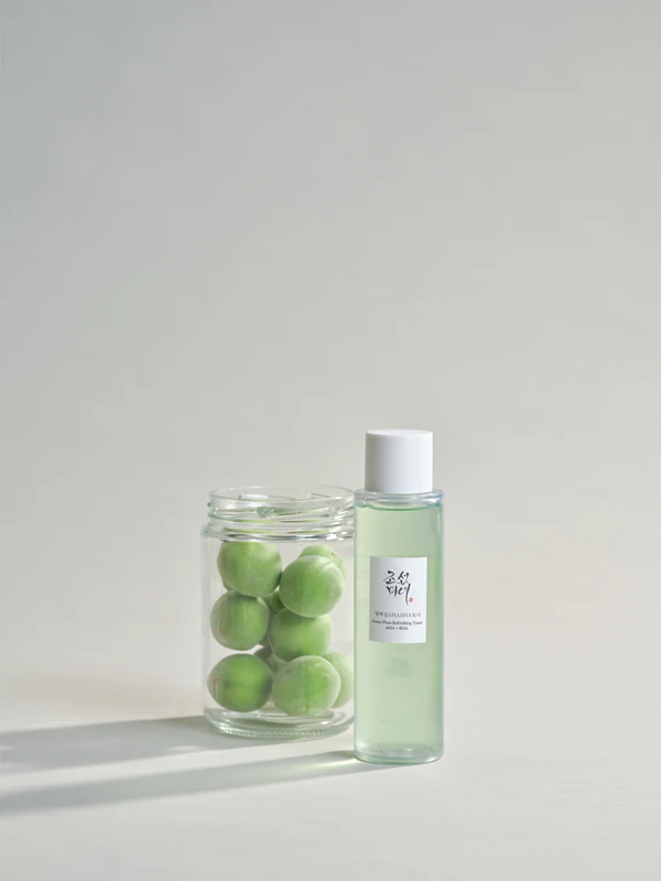 Tônico Refrescante de Ameixa Verde Beauty of Joseon com AHA + BHA, tônico esfoliante suave para uso diário.