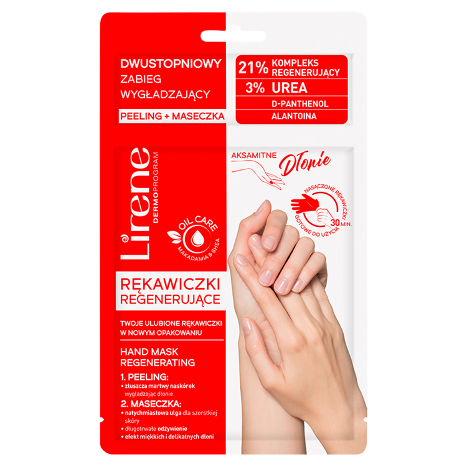 Regenerační rukavice Lirene na ruce 22g/1 pár Sametové ruce
