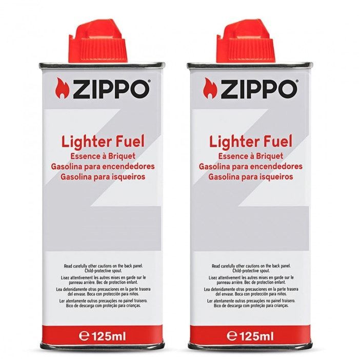 lot de 2 essences 125 ml pour briquet zippo