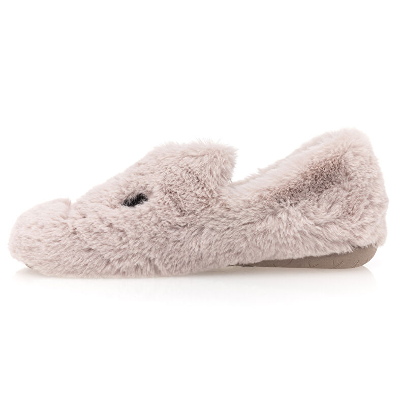 Pantuflas marrones para mujer