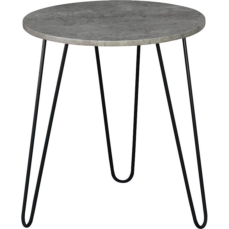Hjem Sidebord 40x45 cm foliet betong-look med metallben