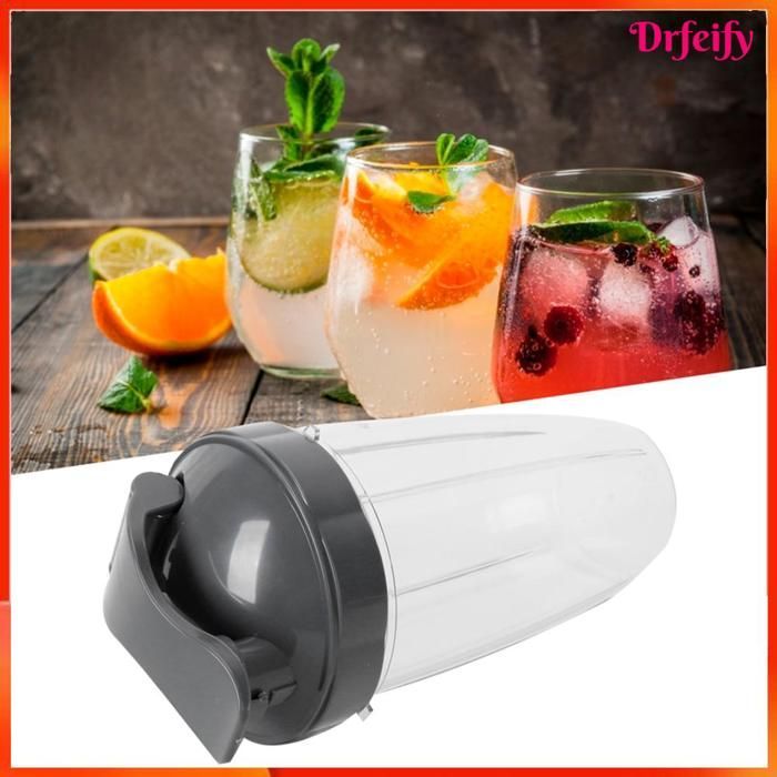 Blender accessory - AKOZON - Blender cup with stainless steel cross blade - Flip-top lid - Leak-proof seal - BPA-free ABS