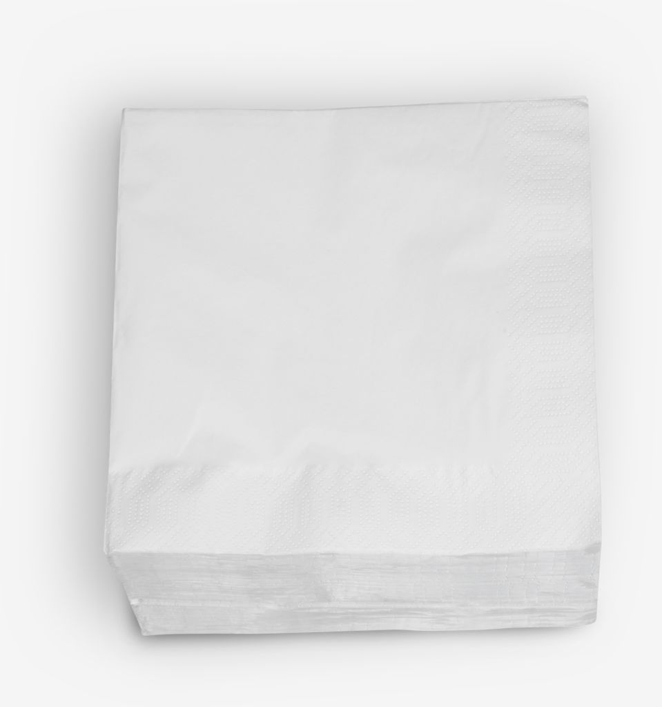 MOLTE papīra salvetes baltas 40x40 100 gab./iepak.