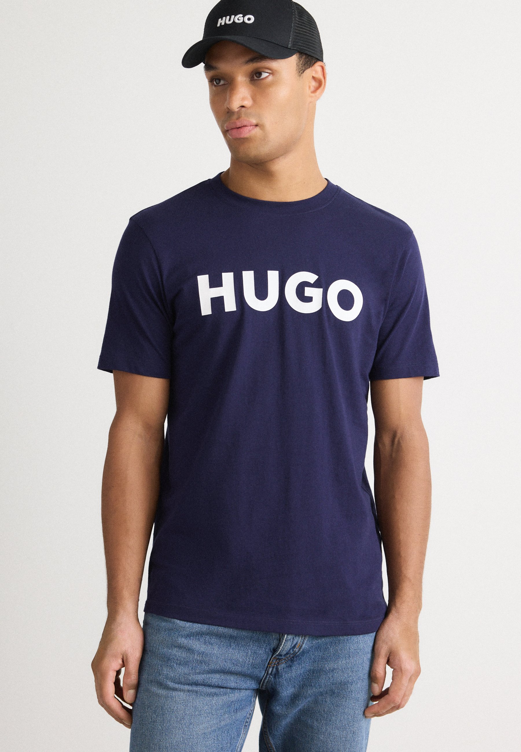 HUGO DULIVIO - T-shirt imprimé - marine