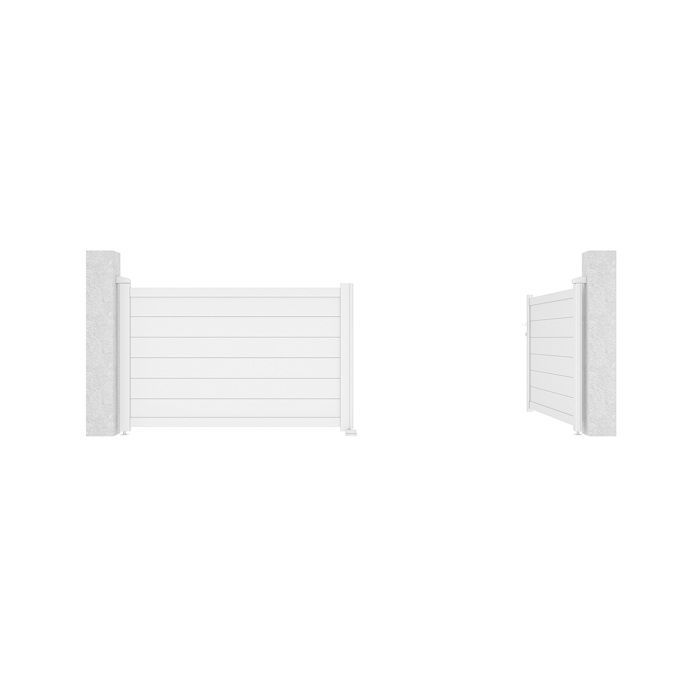 Portail battant - Casanoov - EIGER - 3,5m H.114cm - Blanc  - Aluminium