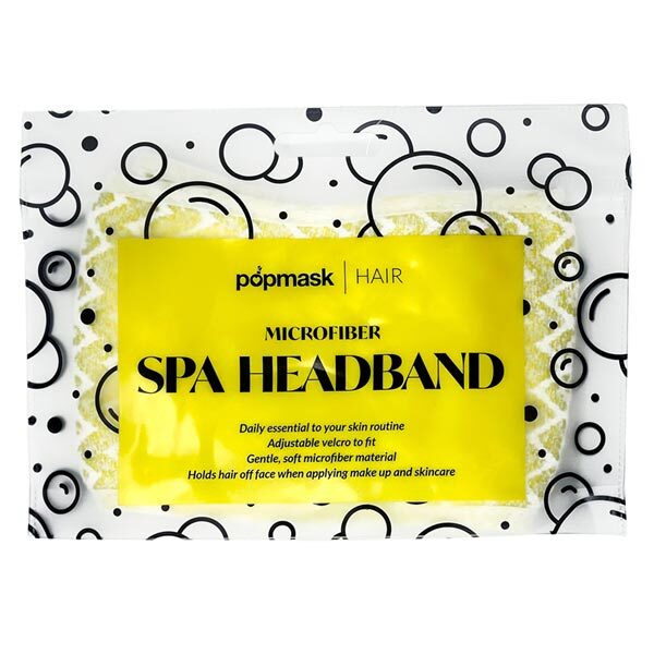 Popmask Mikrofaser-Spa-Stirnband – Gelb