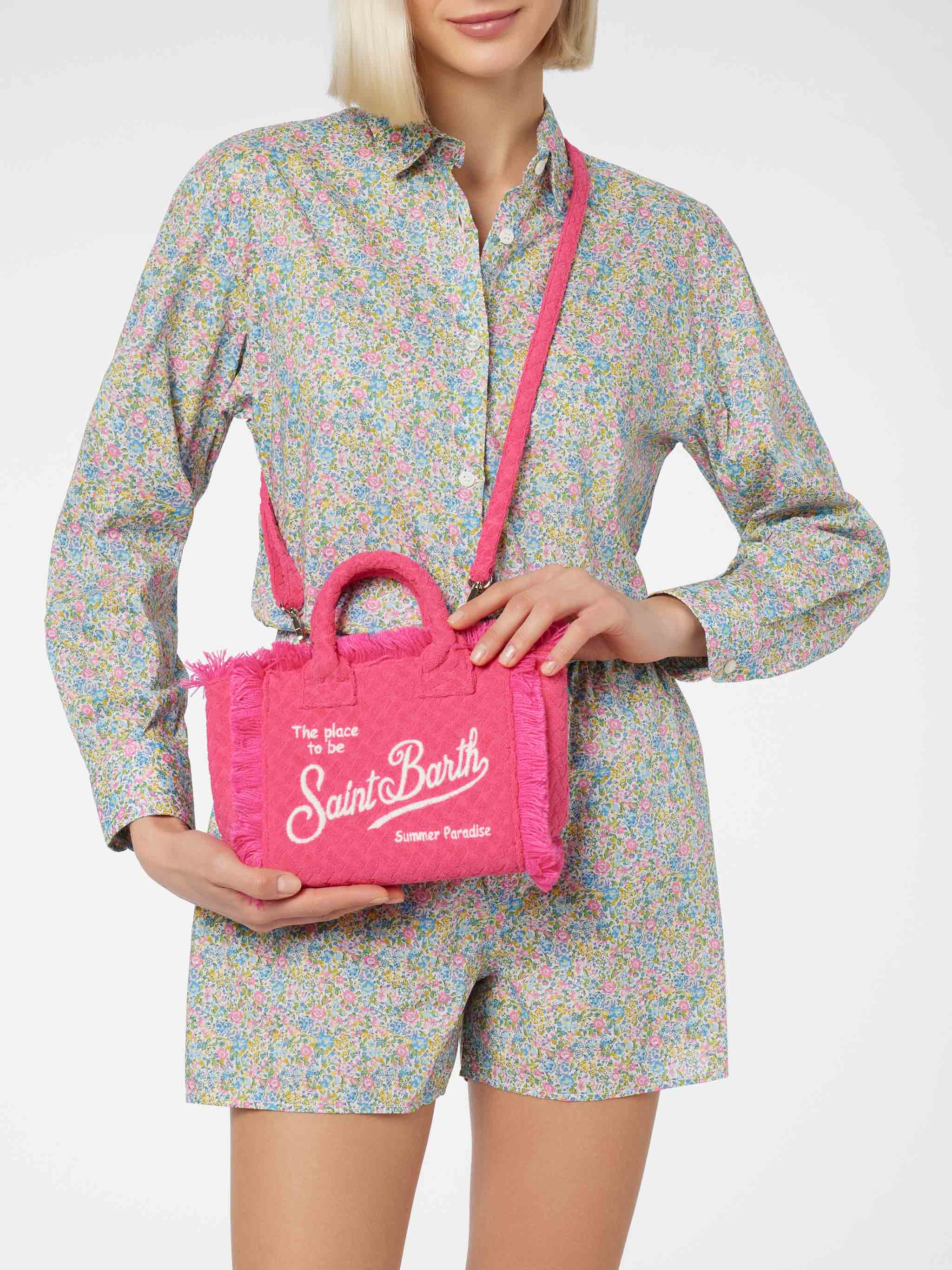 Boxy damesshorts van katoen met print Emma & Georgina | REAL