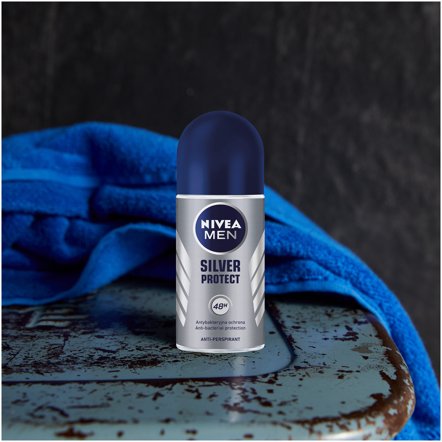 Nivea Men Antiperspirant Roll-on 50ml Silver Protect Men
