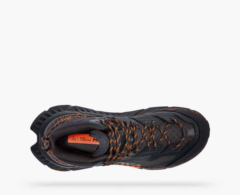 HOKA Tennine Hike GORE-TEX modrá grafitová/kaki oranžová