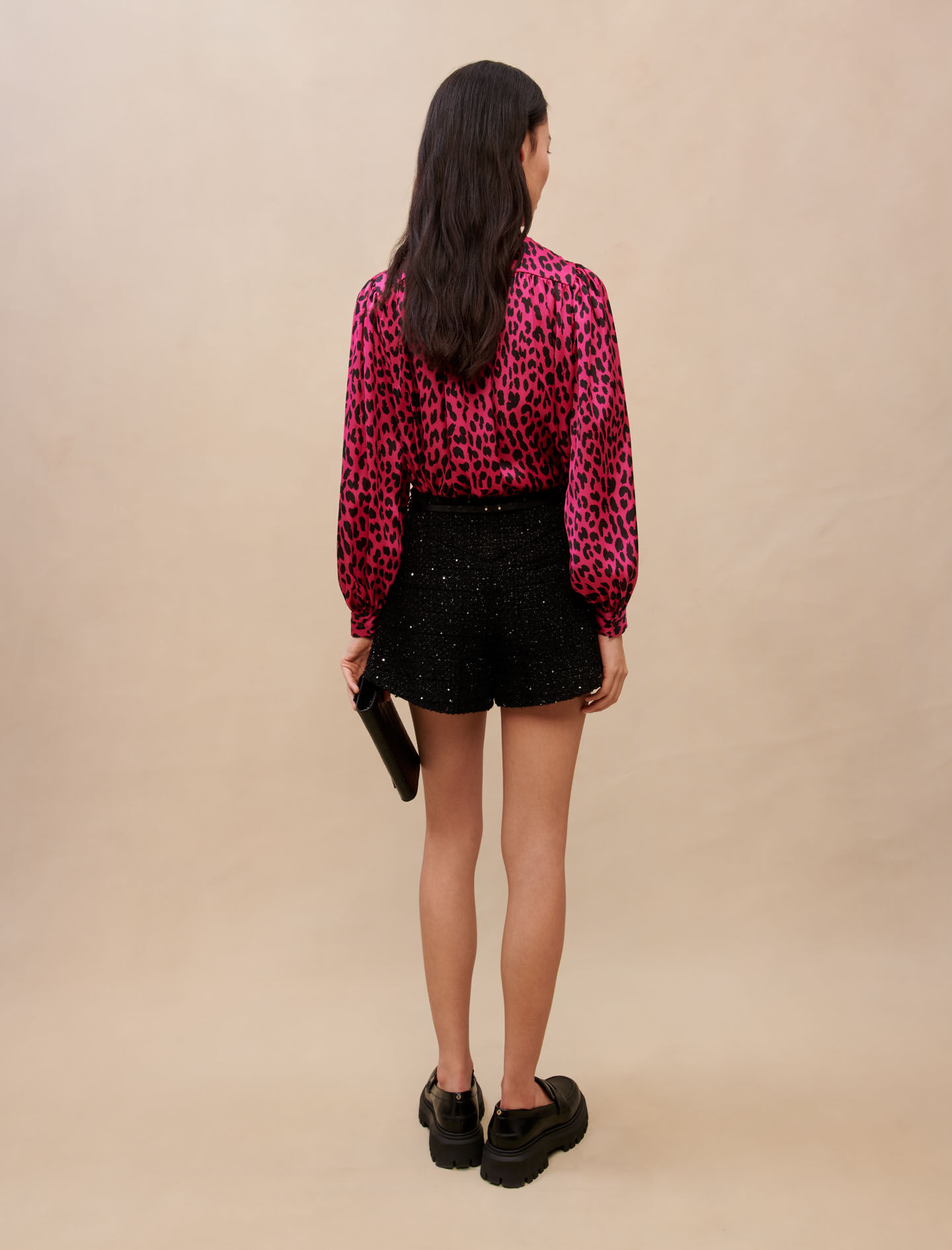 Shirt met luipaardprint - Fuchsia Luipaard