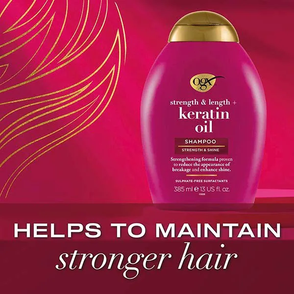 OGX Anti-Breakage+ Keratinolja pH-balanserat schampo 385ml
