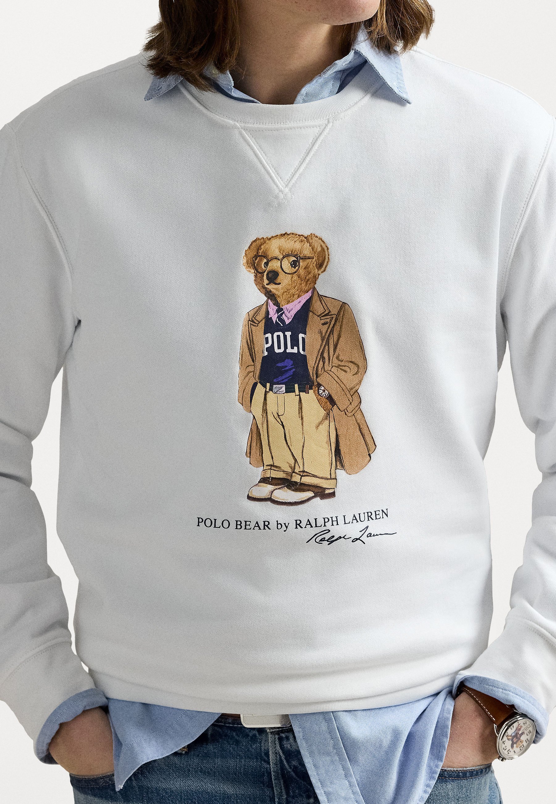 Polo Ralph Lauren Langarm-Sweatshirt – weiß