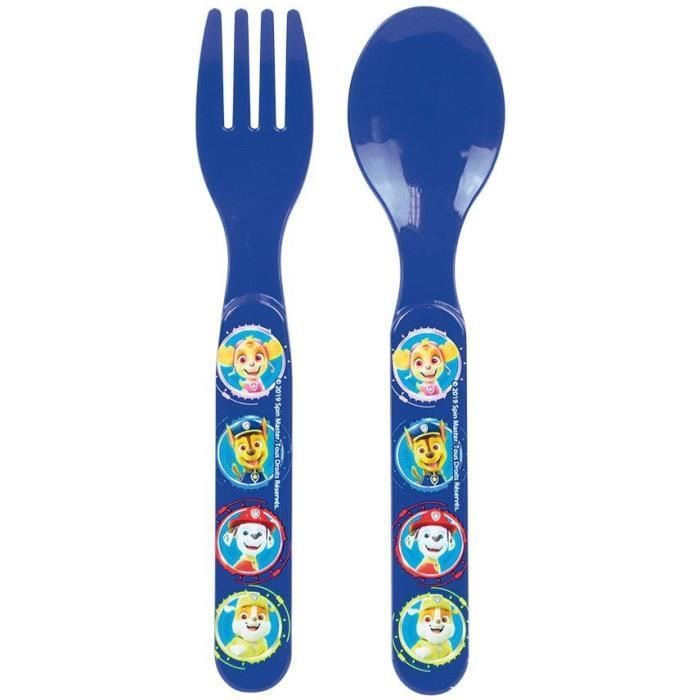 Lot vaisselle - FUN HOUSE - PAT'PATROUILLE  - Verre, 2 Assiettes creuses Ø16 cm, couverts, gourde, gobelet et mug