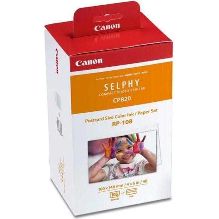 Canon Ink Cartridge for 108 Photo Paper Prints (100 x 148mm) + 2 Cassettes