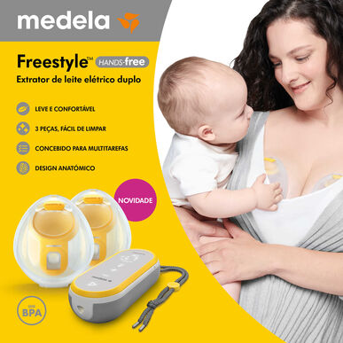 Medela Freestyle Free elektrisk bröstpump dubbelförpackning 1 enhet 1 enhet