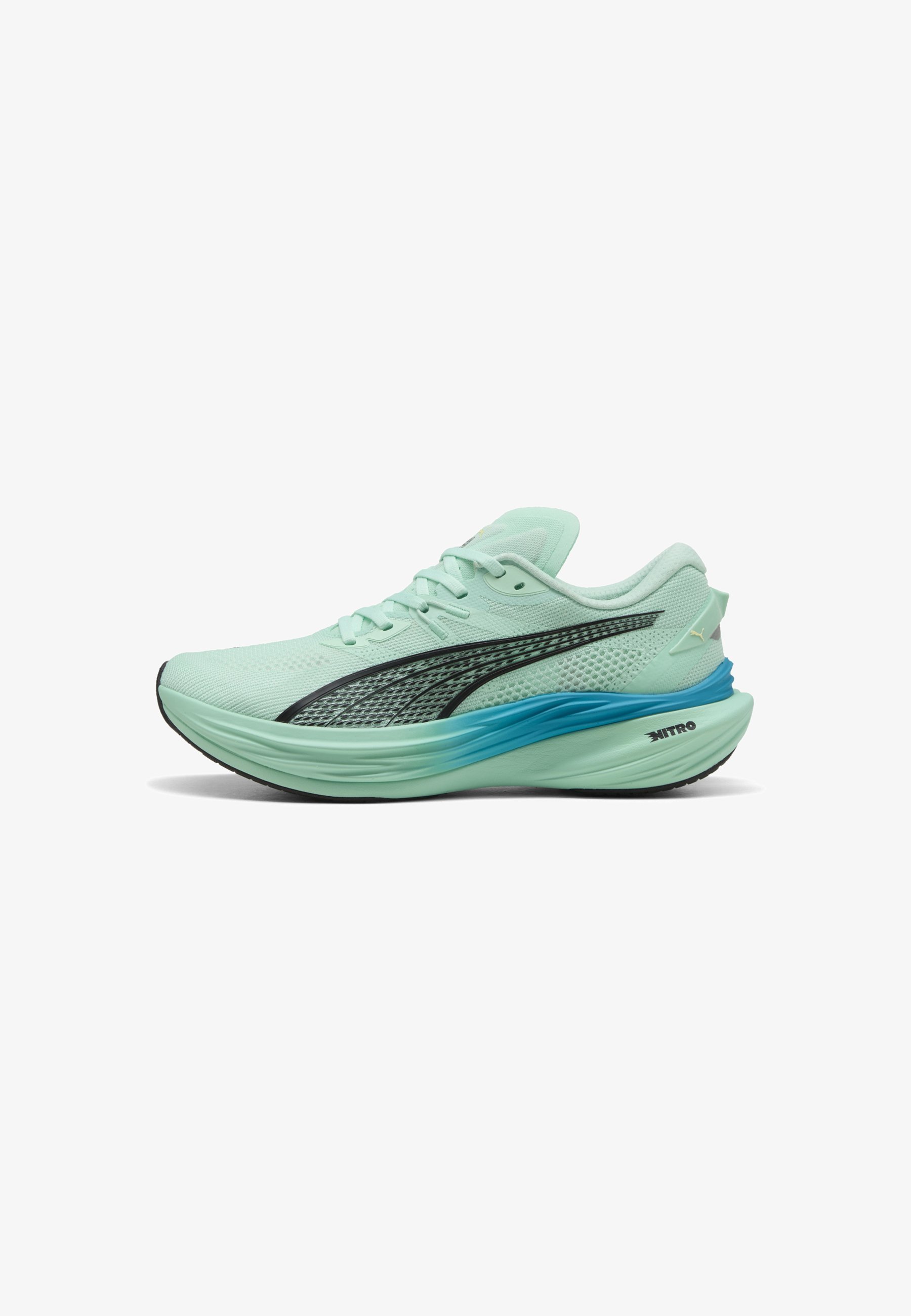 Puma DEVIATE NITRO - Běžecké boty na silnici - black/grey