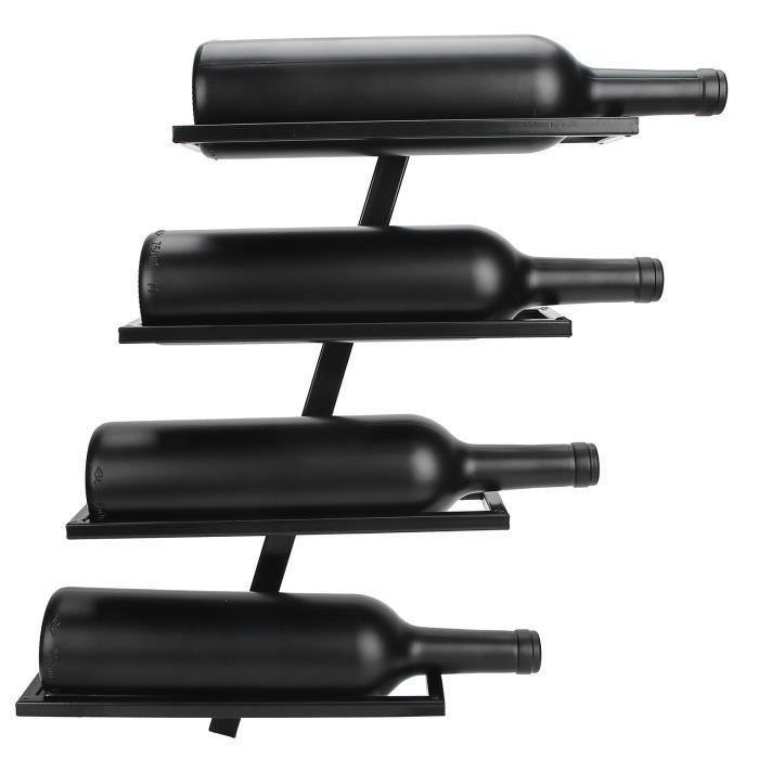 Shipenophy Iron Wall-Mounted Wine Rack, Storage Shelf for Kitchen, Home, or Bar