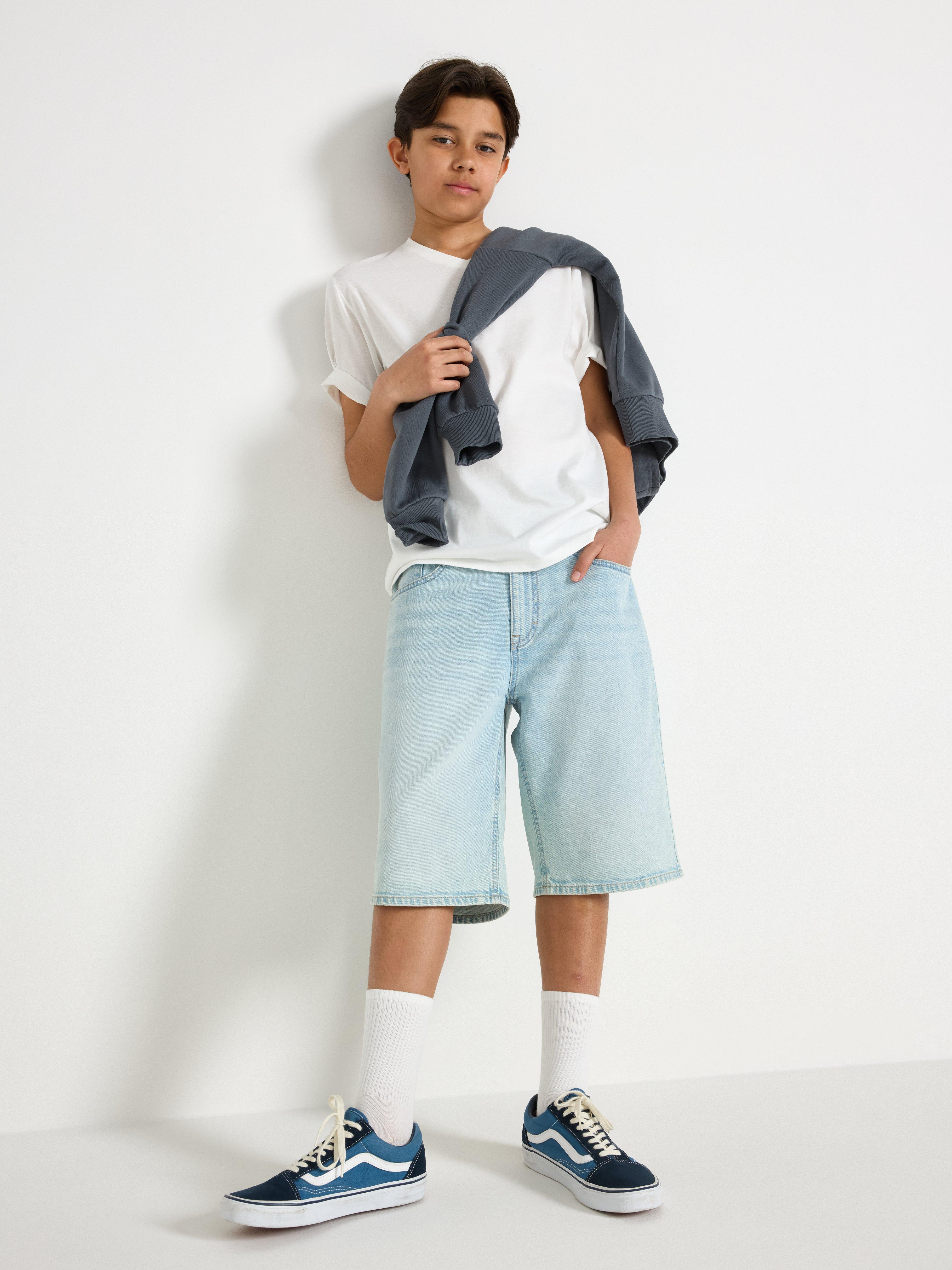 Tricou cu decolteu în V Off White