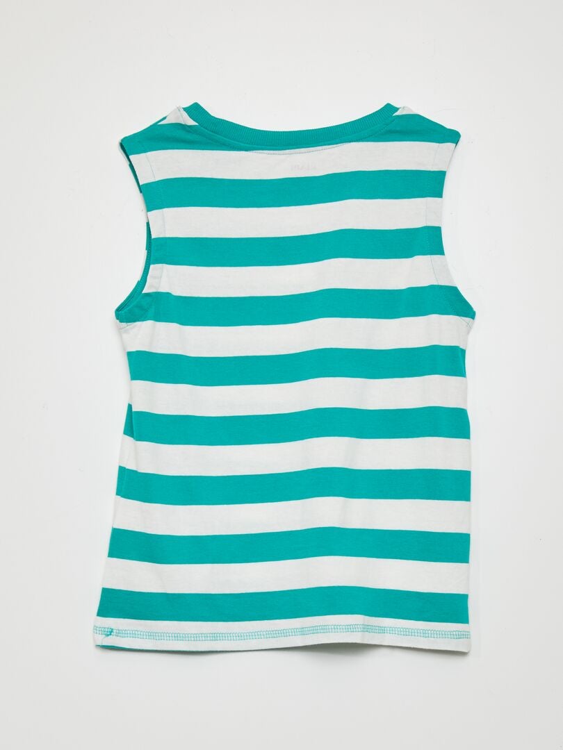Jersey tanktop - WIT