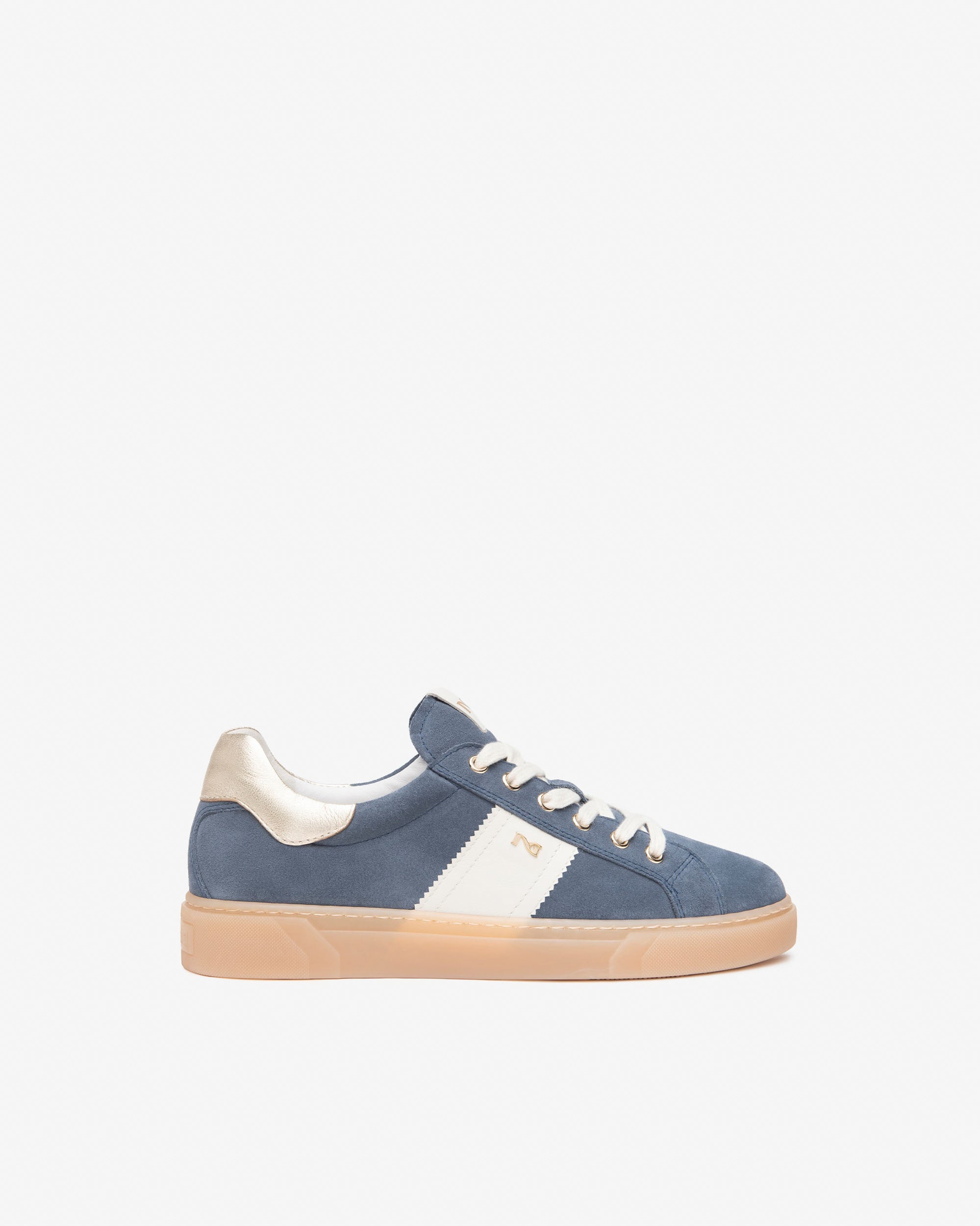 Damen-Sneaker aus Wildleder und Leder