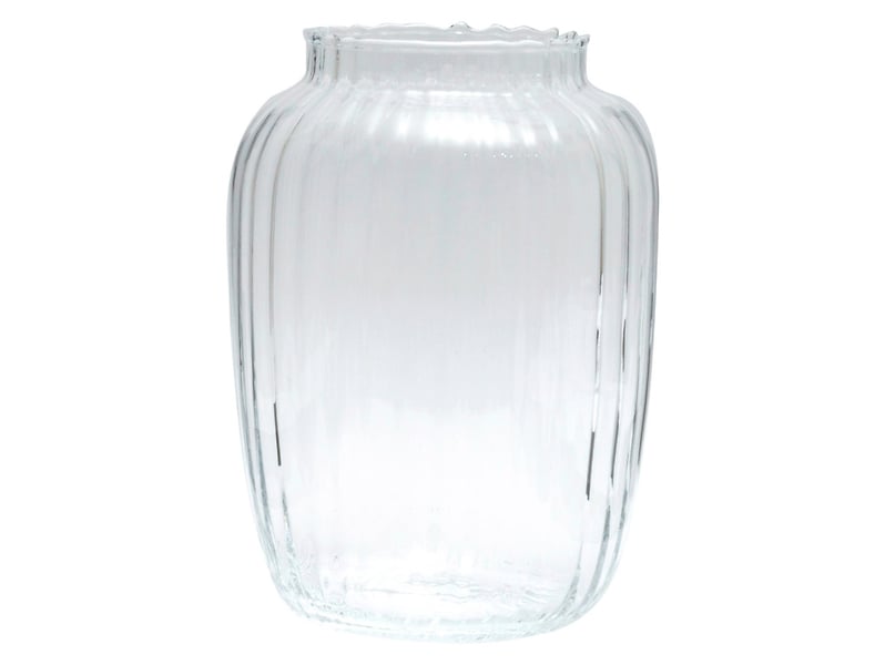 Wazon szklany Frill 20 cm transparentny