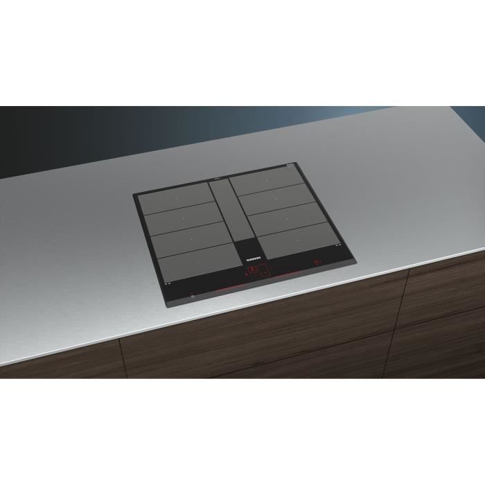 Inductiekookplaat - SIEMENS - IQ700 - 4 branders - 60 cm - Zwart - Dual LightSlider