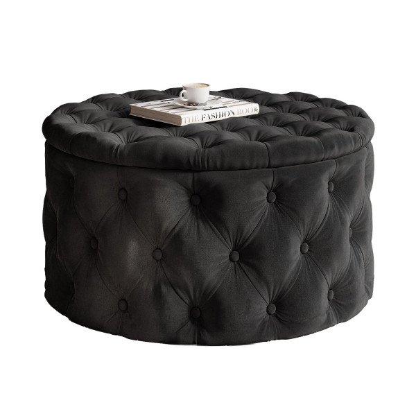 Pufa CHESTERFIELD z pojemnikiem  French Velvet 685