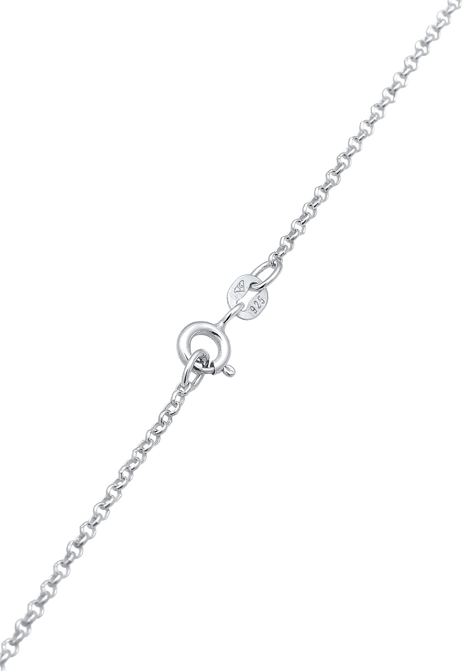 Elli Femmes Chaîne en Y solitaire pendentif Infinité avec cristal en argent sterling 925