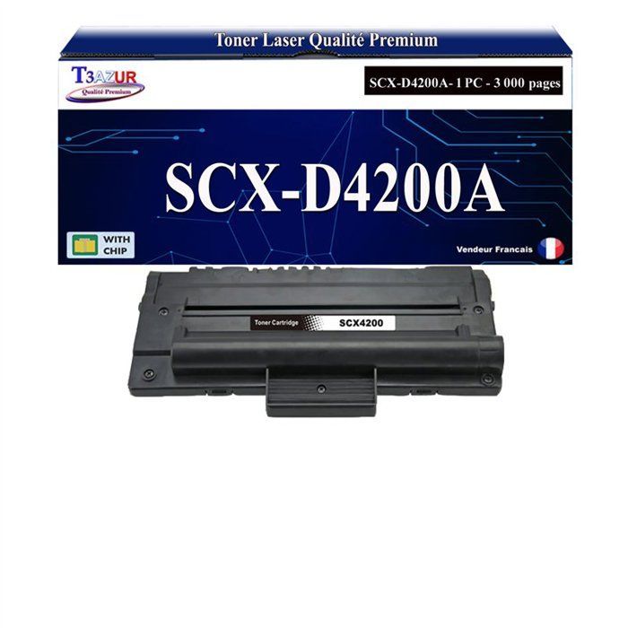 T3AZUR - Toner compatible with Samsung SCX-D4200A SCXD4200A for Samsung SCX4200 SCX-4200