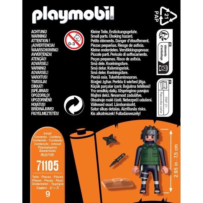 PLAYMOBIL - 71105 - Figura Yamato de Naruto Shippuden com 8 peças - Para crianças a partir de 5 anos