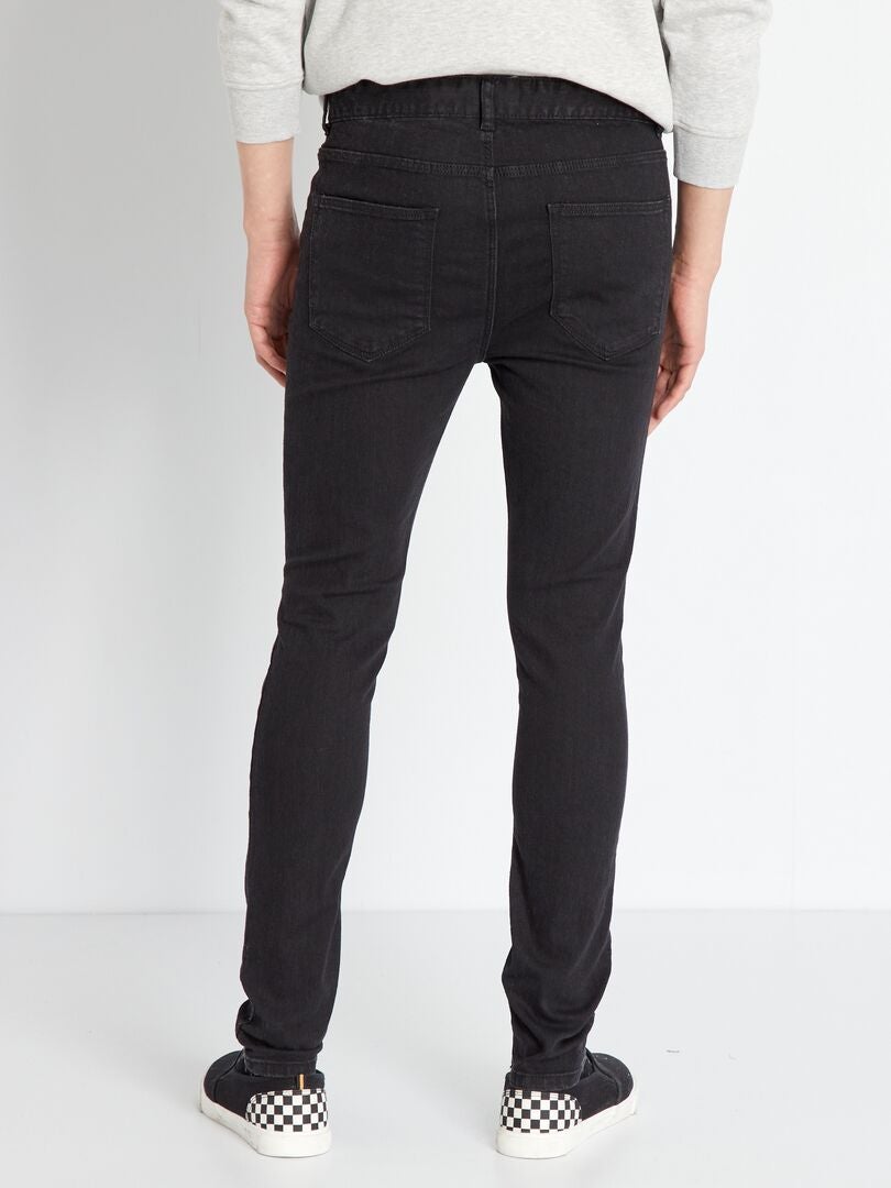 Stretch skinny jeans - 5 zakken - Zwart