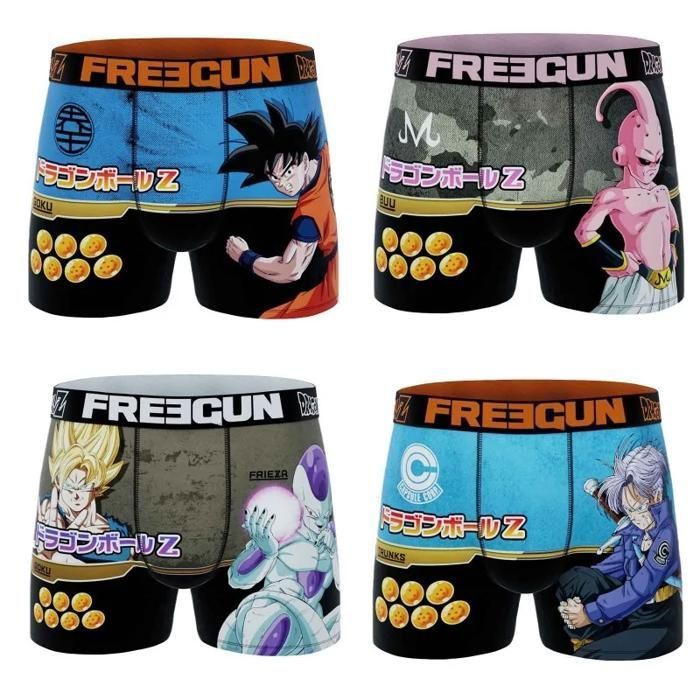 Boxer da uomo FREEGUN Dragon Ball Z, confezione da 4