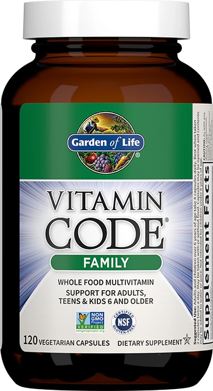 Garden of Life RAW Vitamin Code Družinsko prehransko dopolnilo, celovit multivitamin