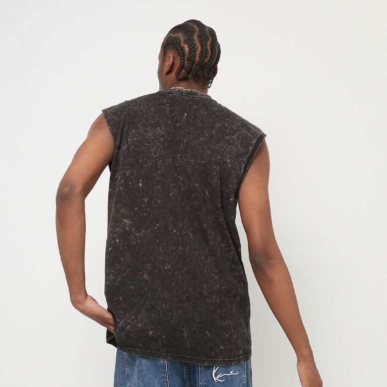 Retro mouwloos T-shirt met wassing