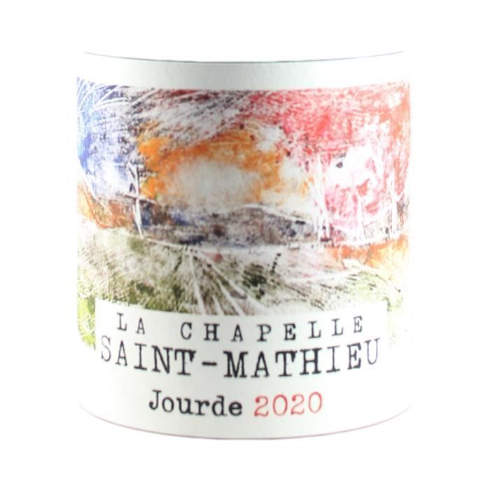 Cuvée Jourde Rouge 2020 - Bio - Lot de 3x75cl - La Chapelle Saint Mathieu - Vin Rouge du Languedoc - Roussillon - Appellation VDF