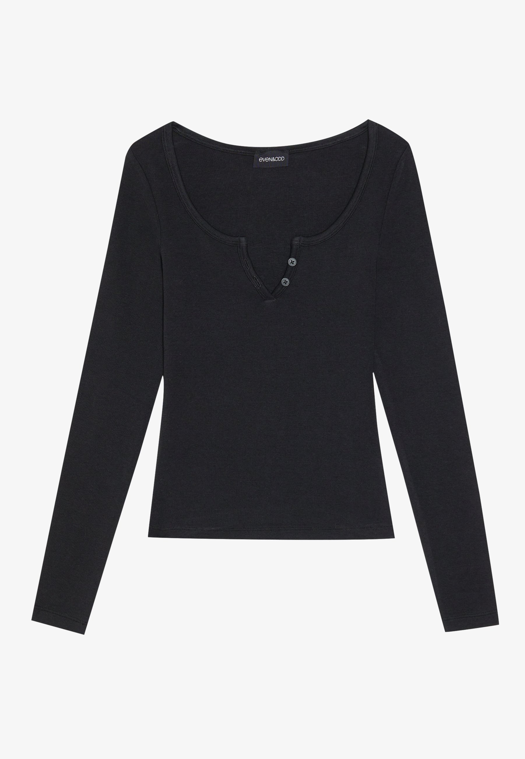 Even&Odd 2-pack - Top met lange mouwen - zwart/gebroken wit