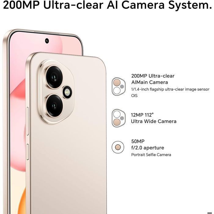 Honor 400 5G Smartphone, 8/512GB, Dual Nano SIM, AI Camera, 200MP Ultra HD - Black