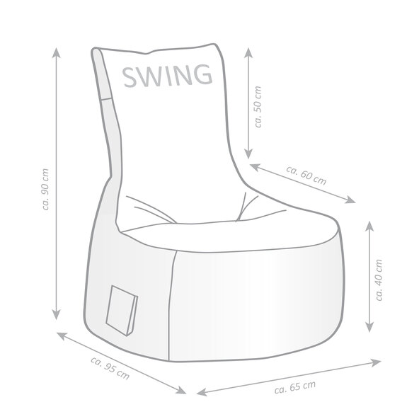 Sac de siège d'intérieur Brava Swing & Brava Dot Com, kahki