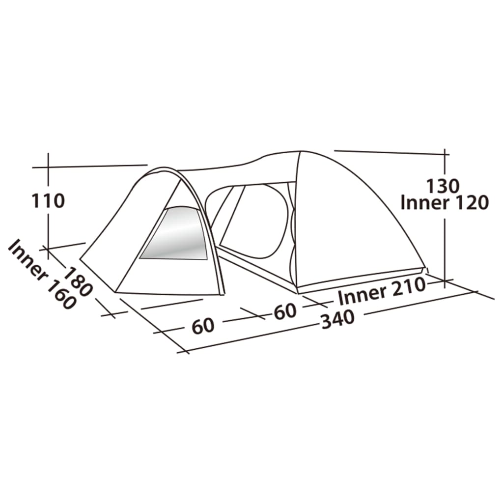 Easy Camp Blazar 300 3-Personen-Zelt
